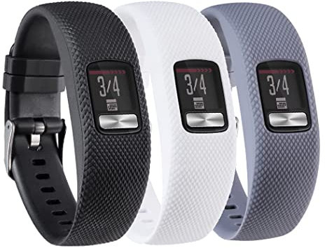 Baaletc Ersatzarmband Kompatibel mit Garmin Vivofit 4 Armband,Garmin vivofit 4 Wechselarmband,3 Pack Soft Silikon Sport Ersatz Armbänder für Garmin Vivofit 4