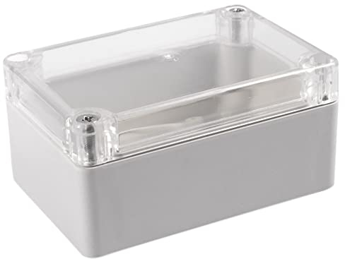 Klar Gehaeuse Kunststoff Elektronik Anschlussdose 100 x 68 x 50mm, Wasserfest, 1x Anschlussdose