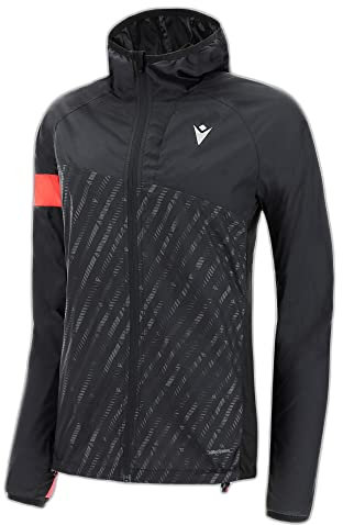 Macron Run Scc Doris Reflex W-Break Light JKT Blk/Ncor WMN Veste Coupe-Vent Femme, Noir, XL