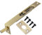 sourcing map Flush Bolt, 6 Inch Stainless Steel Door Concealed Slide Lock Latch for Wood Composite Doors, Double Doors, Light Bronze 2Pcs