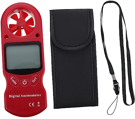 YARNOW Praktischer Hygrothermograph Mit Anemometer Mit Bildschirmanzeige Windgeschwindigkeitsmesser Zur Luftmessung Luftmessgerät Digitale Windgeschwindigkeitsmessung