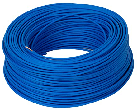 10 Meter ALPTEG H05V-K Kabel 1,0 mm² blau