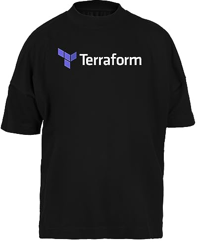GUNMANTOR Dark Terraform Software Developer Black Bouffant T-Shirt for Men Women Short Sleeve Unisex Black Baggy Unisex, Nero, XL