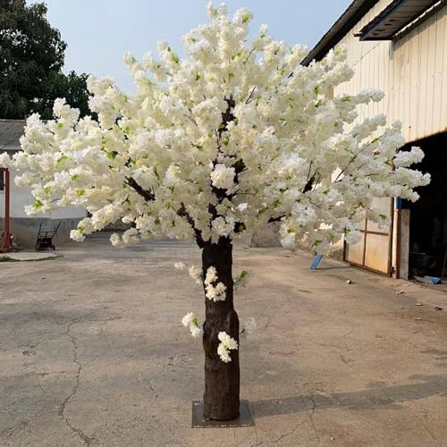 CGLYYDS Alberi di Fiori di ciliegio Artificiale, Fiore di ciliegio Giapponese Bianco Finto Sakura Floreale Fiore Decorazione sata Commerciale Centro Commerciale Paesaggio di,H120W80cm
