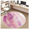 Office Chair Mat for Hardwood Floor, 4ft/48in Round Chair Rugs Floor Protectors, Desk Chair Mat for Rolling Chair, Anti-Slip Computer Chair Mat, Carpet Mats for Home Office(Pink)