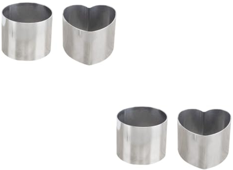 PRETYZOOM 4 Stück Käse-Mousse-Ring Bienenwachstücher Kreisschablonen Schiebetablett für Kaffeemaschine Simulation realistisch Mousseform Keksform runden Schimmel Schneidemaschine