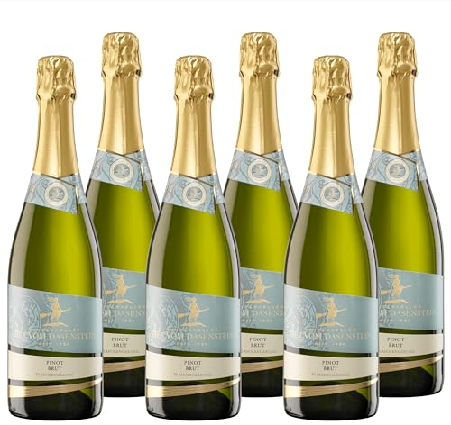 Hex vom Dasenstein Pinot Sekt brut - ein Winzersekt, in klassischer Flaschengärung ausgebaut, fein perlend, erfrischend und cremig - Badischer Sekt, Anbaugebiet Ortenau (6 x 0,75 l)