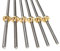 Pièces d'imprimantes 3D T8 vis sans fin, pas 1mm plomb 1 2 4 8 10 12 14mm 100mm 200mm longues vis de type T avec écrou, 1 pièces (Color : Lead 1MM, Size : 100mm)