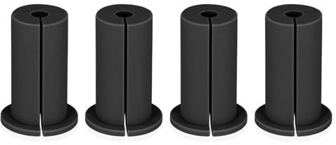 4PCS Cable Routing Kit, 1 Inch Cable Punch Grommet Ethernet Cable Grommet, Rubber Cable Wall Pass Through Grommet for Home and Outdoors(Black)