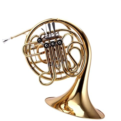 waldhorn Vierklappiges Doppelhorn B/F-Stimmung B-Stimmung Bis F-Stimmung Blechblasinstrument 4-klappiges Doppelhorn