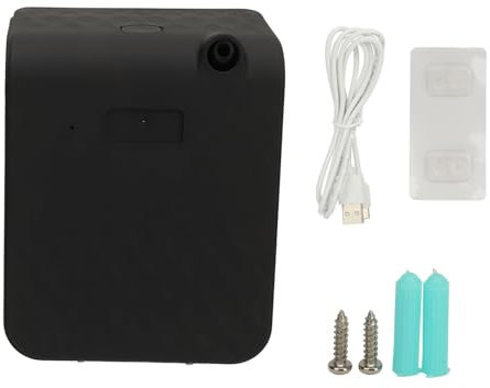 Diffusore di Aromi D'Aria Diffusore di Oli Essenziali da 140ml con Cavo Usb, Macchina Automatica per Fragranze per Sauna Spa da 5 ° C A 50 ° C per Soggiorno, Camera da Letto (Nero)