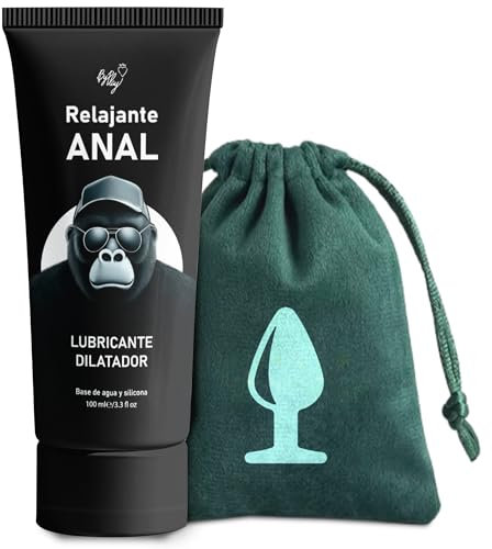 Lubricantes Dilatación - Lubricante Anal relajante - Gel Analgésico y Dilatador a base de agua, con Accesorio Bolsa de Satén - Gel Sin Dolor 100ml