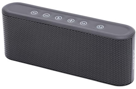 Haut-Parleur Bluetooth Portable avec Radio FM – Radio FM Portable avec Haut-Parleur Bluetooth, Caisson de Basses Stéréo HiFi, Deux Haut-parleurs sans Fil pour la Maison et Les