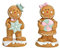Figur Männchen im 2er Set Lebkuchenmännchen 15 cm hoch Lebkuchenfigur pastell Deko Figuren Weihnachtsdeko Weihnachten Dekoration