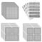 65pcs Ruban Adhésif de Réparation pour Moustiquaire, 4 Tailles de Ruban de Réparation d'Écran de Fenêtre, Bande Adhésive de Réparation de Moustiquaire Anti-Insectes, Forte Adhésion, Noir