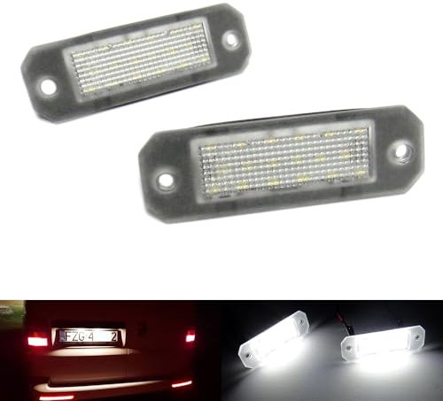 RZG 2x LED Kennzeichenbeleuchtung weiß für Transporter V T5 T6 Multivan Caddy III IV Jetta III Passat B5.5 Superb I