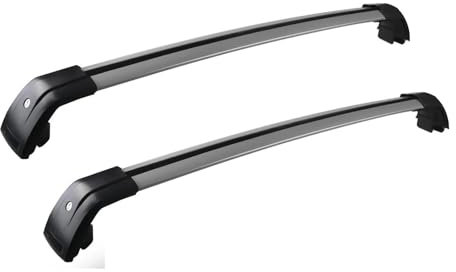 DZSCHUNLUSM Dachträger Für Volvo XC60 2013-2018 2-teilige Dachträger Seitenträger Querschienen Dachgepäckträger Mit Seitenschienen Relingträger