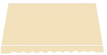 Telo di Ricambio per Tenda da Sole a Caduta in Poliestere da 180gr/mq PU Impermeabile (Beige, L250xP250 CM)