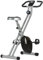 SPORTNOW Cyclette Magnetica Pieghevole da Casa con Resistenza a 8 Livelli, Display LCD e Battito Cardiaco, Rotelle, Sellino Regolabile e Supporto Integrato, in Acciaio, Grigio e Nero