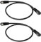 EMSea 2pcs 3.5mm Plug to Male Flash PC Sync Cord Cable 30CM for Studio Photography