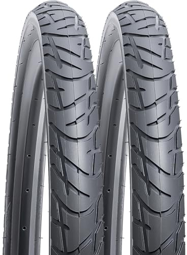 YunSCM 2Pcs Faltbare 26 Zoll Fahrradreifen 26X2.10 Mantel 54-559 kompatibel 26x2.0 26 x 2.10 26x2.125 Stadt/Straße Reifen
