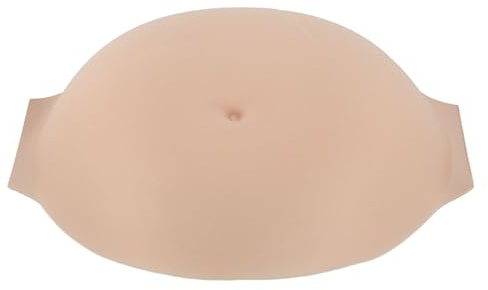 Denash Costume de Ventre de Grossesse, Ventre Artificiel en Mousse à Mémoire de Forme avec Fermeture Réglable, Ventre Prothétique Respirant pour Performance sur Scène, Cosplay (5-8 mois)
