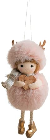 Figura de ángel de peluche suave con iluminación incorporada