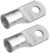 SELTERM 2/0 AWG (70 mm²) - 5/16 (M8) ⌀ Hole UL Marine Grade Wire Lugs, Battery Cable Ends, Tinned Copper Eyelets, Tubular Ring Terminal Connectors [B78] - 2 Pack