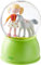 HABA 303518 - LED-Schlummerlicht-Schneekugel Pferdeglück, leuchtende Schneekugel für Mädchen, Schlummerlicht mit Glitzer und Farbwechsel, Geschenk für Pferde-Freunde