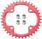 Bynccea Rundes Kettenblatt 104 BCD 32T 34T 36T 38T Schmaler, Breiter Einziger Kettenring mit 4 Stücke Kettenrad Schrauben 8 9 10 11 12 Speed für Rennräder, MTB BMX Fahrrad