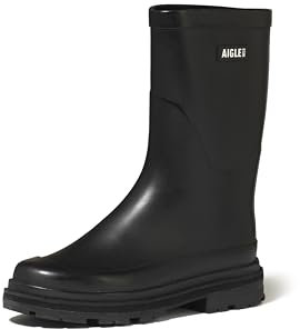 Aigle Damen Mid Rain Gummistiefel, 9000 Black, 40 EU