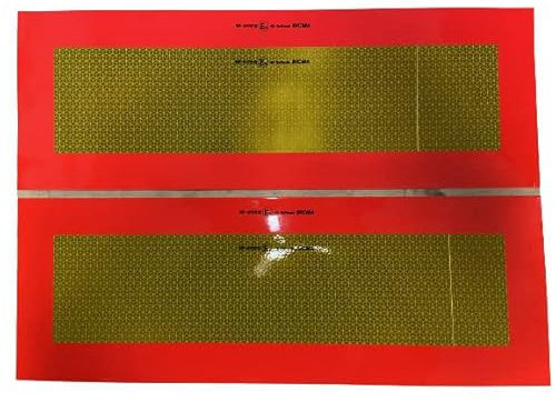 VITE Juego DE 2 Pegatinas TRASERAS VEHÍCULO Largo 565x196 mm HOMOLOGADAS. para CAMIÓN, Remolque, SEMIRREMOLQUE, FURGÓN, Plataforma