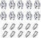 10PCS Wire Rope Clip M6, YOCZOX Cable Clamps 304 Stainless Steel U Bolt Saddle Fastener for Cable Rope Garden Wire Tensioner Wire &10Pcs Wire Rope Thimbles for Ø 6mm Wire Rope Cable