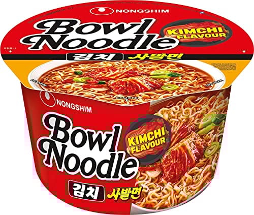 Nongshim Instant Noodles Kimchi Bowl Noodle Soup 100G x 12 Bowls