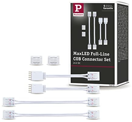 Paulmann 71051 MaxLED Zubehör Connector Set Full-Line COB Weiß Kunststoff