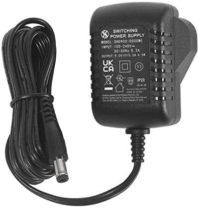 Security-01 DC 9V 0.5A Power Supply Adapter, Plug 5.5mm x 2.1mm, Center Positive