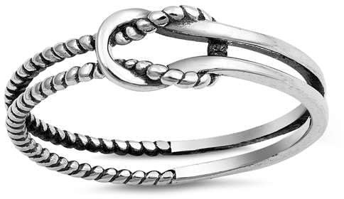 Joyara Sterling Silber 925 Seild Node Ring