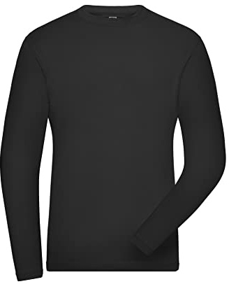 James & Nicholson Herren Bio Workwear Long-Stretch - Langarm Shirt aus Bio-Baumwolle mit Elasthan