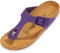 Palado Zehentrenner Damen Kos Matt – gefertigt in Spanien – weiche Veloursleder-Decksohle – mattes Obermaterial für dezente Eleganz Lila UK9 - EU42