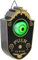 HOMCOM 18cm Halloween Dekoration Türklingel Dekoration mit LED-Lichter, Soundfunktion, Haustür Deko mit animiertem Augapfel, Garten Dekofigur, für Halloween Party