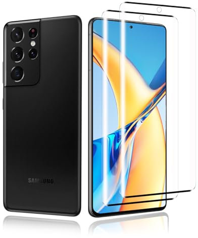 2 Stück für Panzerglas für Samsung Galaxy S21 Ultra Schutzfolie, 9H Blasenfrei Schutzglas Folie für Samsung S21 Ultra Panzer Schutz Glas, HD Fingerabdruck Displayschutzfolie für S21 Ultra