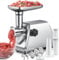 AIRMSEN Heavy Duty Electric Meat Grinder – Professional Stainless Steel Sausage Maker & Stuffer with 3 Plates, 2 Stainless Blades & Kubbe Kit – Fast, Quiet, Easy to Clean for Home & Commercial Use