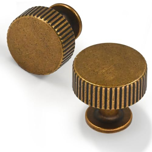 Talentedeco 10 Pack Antique Brass Kitchen Cabinet Knobs Cabinet Pulls Drawer Knobs