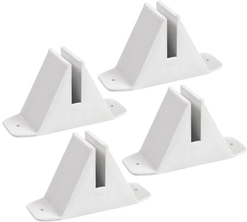 ibasenice 4piezas Accesorios para Vallas De Jardín Base De Soporte De Plástico Diseño Seguro para Cercas De Patio y Jardín