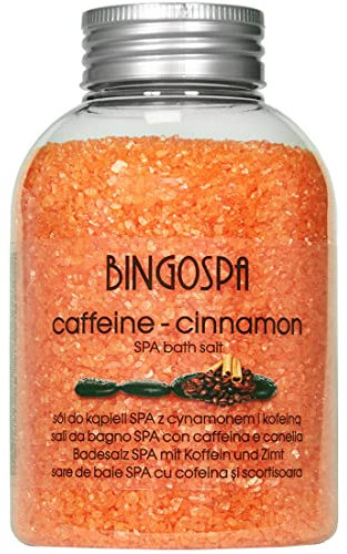 Anti-Cellulite Badesalz Koffein und Zimt 600 g BINGOSPA