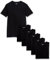 Amazon Essentials Men's V-Neck Undershirt, Breathable, Cotton, Pack of 6, Black, XXL