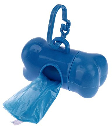332016 Porta bolsas higienicas para perro en forma de hueso 1 paquete incluido - Azul