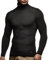 Leif Nelson Rollkragenpullover Herren Schwarz L Strickpullover - Cooler Männer Pullover Rollkragen - Dünner Männer Strick Pullover Winter & Sommer