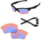 PapaViva Objektiv-Ersatz & Gummikits für for Oakley Half Jacket 2.0 XL OO9154, Pro+ Orange Trail,