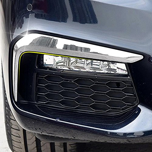 2 x ABS-Chrom-Zierstreifen für Nebelscheinwerfer, für neue 5er-Serie G30 530liM 2017 2018 Autozubehör
